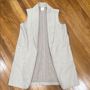 Women's Cream Sleeveless Sweater Vest